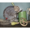 Image 2 : Vintage Kitchenware, Egg Beater, Flour Sifter, Hosehold Scale, Utensil Crocks & more