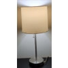 Image 4 : Dark Wood Side Table w/ Pull Chord Table Lamp 22x16x26