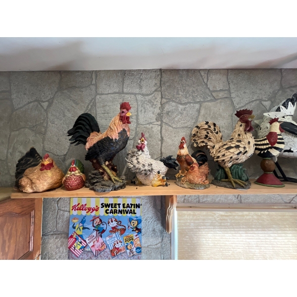 Collection of Roosters 6 in total