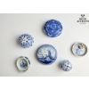 Image 2 :  Collection Of Vintage Delft Blue Trinket Boxes.