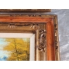 Image 9 : Wooden Ornate Carved Framed Original Signed Paintings x2 -(Measurements in Pics)