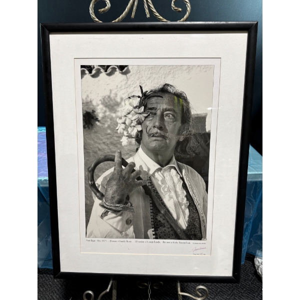 Marc Lacroix "The man with the flowered ear" Salvador Dali Print 15Wx21.5H