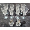 Image 1 :  Set of Vintage Crystal Glassware in the Well-Known "Cross and Olive" Pattern