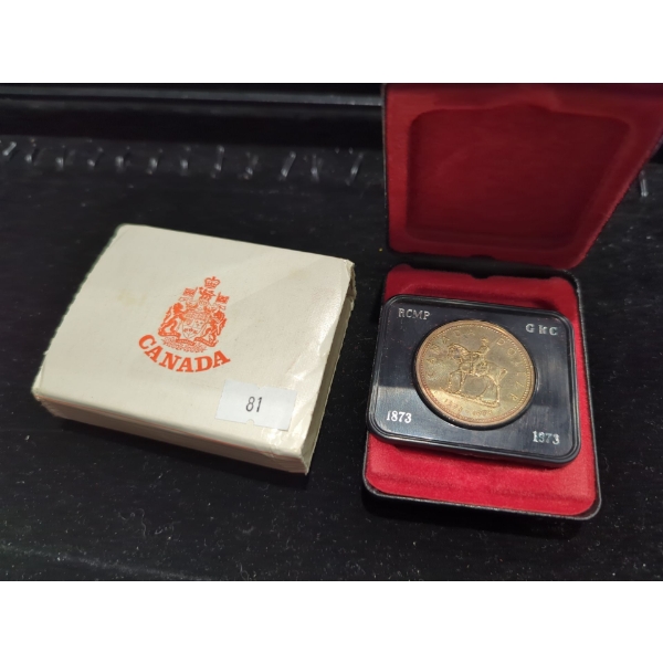 1973 Centennial of the RCMP Silver Dollar