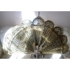 Image 3 : Brass Victorian Fireplace Screen - Gargoyle Fan