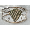 Image 4 : Three Stamped .925 Sterling Silver Bracelets with Semi-Precious Stones