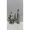 Image 1 : Lladro Porcelain "The New Shepard" 10H, "A Basket of Goodies" 13H
