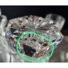 Image 4 : Vintage Bohemia Crystal Decanter 10''HEIGHT, Crystal Candle Stick Holders And Wine Glass 7''HEIGHT