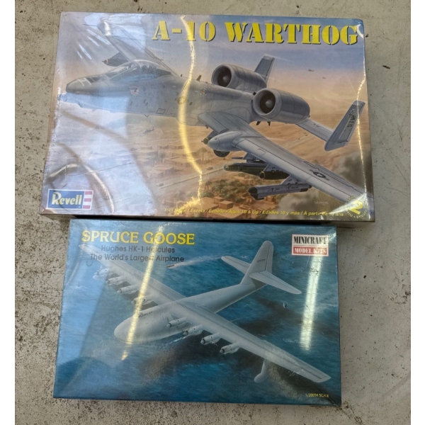 Model Airplanes - Spruce Goose Hughes HK-1 Hercules 1/200Sc w/ A-10 Warthog  1:48 Sc