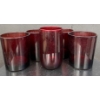 Image 3 : Vintage Anchor Hocking Cranberry Glass Vase & Cranberry Glass Tumblers (5)