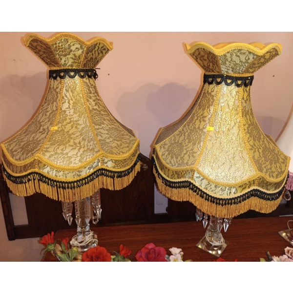 Vintage Lamps (2) 34T Each 