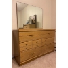Image 2 : 6 Drawer Dresser w/ Mirror 50x18x61 Vintage Retro