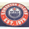 Image 1 : Official Edmonton Oilers Round Distressed Wall Sign #4 - 20'Diameter 
