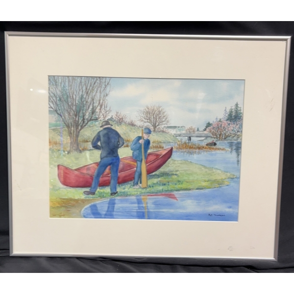 Three Framed and Matted Seasonal Scenes