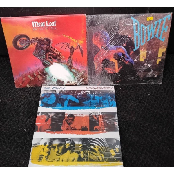 Record Collection- David Bowie Meatloaf The Police & More