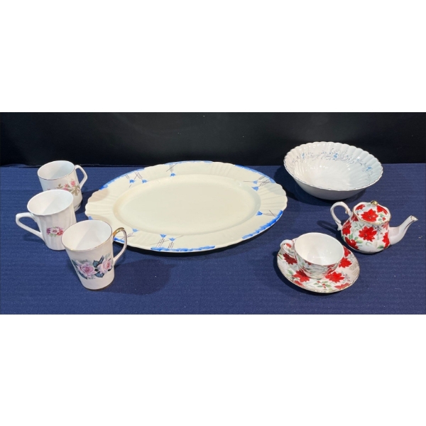 Collection of Cups and Serving Dishes