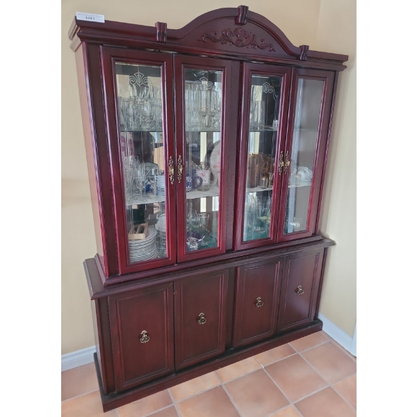 Beautiful China Cabinet 63 w, 82 h, 17 d
