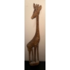 Image 3 : Handmade Birchbark Canoe 11"Long  Carved Giraffe & Feather Collection