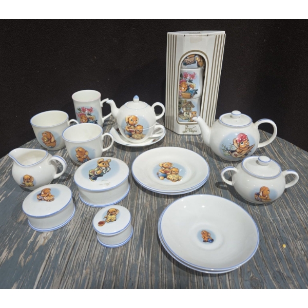 Pendelfin Bone China Dish Set Including Brand New Cups