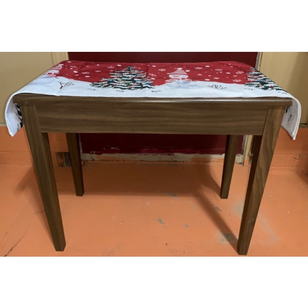 Wooden Piano Bench Includes Runner and Music Books Inside 26 L, 22 T, 12 W