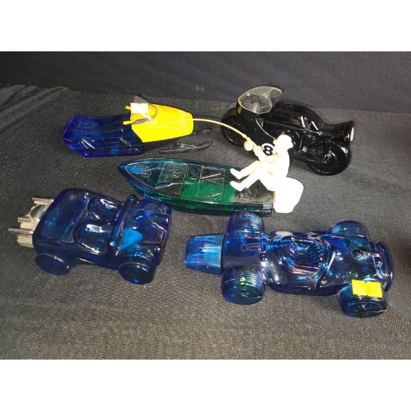 Avon Collectibles: Cars, Boat, Motorcycle, Snowmobile, No Boxes
