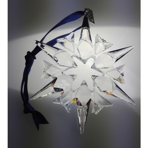 Swarovski Crystal Christmas Ornament 2007 Snowflake 3.5T