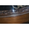 Image 4 : Wooden Coffee Table w/ Bevelled Glass Top and Scroll Design 48 W, 34 D, 21 T 