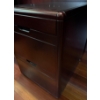 Image 2 : Wooden Locking Filing Cabinet w/ Keys & Contents - 15.5W, 21.5D, 21T