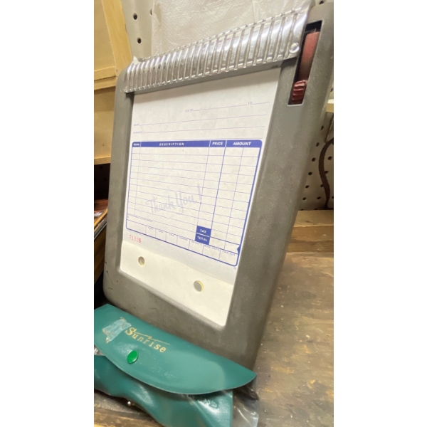 Construction Site Office Essentials Invoice Board Stationary Clamps Tools Parts & Hardware 