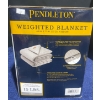 Image 2 : Pendleton Weighted Blanket  (15lbs) Grey in Color