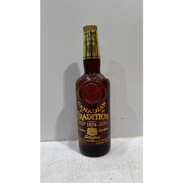 Canadian Tradition Canadian Whisky 710ml - Sealed 1974