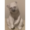 Image 1 : Lladro Porcelain Polar Bear - 4x5 Sitting Pose