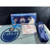 Image 1 : Edmonton Oilers Inflatable Chair, Glass Top, & Snack Tray 