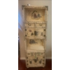 Image 1 : Vintage Lacquered Asain Curio Cabinet 22x15x65 Hand Painted 