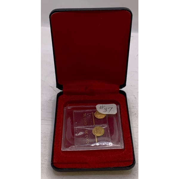 8 Karat Gold United States of America Liberty Copy Coins; Set of 2, Unopened, Package Weighs 0.8g