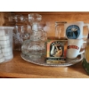 Image 2 : Glass Punch Bowl Set, Serving Platters, and Assorted Barware