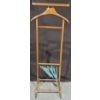 Antique Maple Clothing Rack w/ Assortment of Antique Hangers (5) - 44T