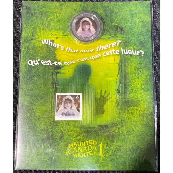 2014 Royal Canadian Mint & Canada Post Haunted Canada: Ghost Bride Stamp & Coin Set