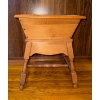 Image 1 : Solid Hard Maple Dough Box End- From 19th Century