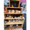 Image 1 : ceramic mugs and ceramic pots and bowls shelf included
