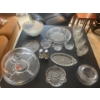 Image 1 : Large Glass Collection, Salad Bowls, Cake Stand, Bowls, Trays, Cups, Plates and more.