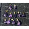 Image 1 : Collection of 11 Purple Stone Pendants