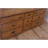 Image 5 : Wooden Dresser 58 W, 16.5 D, 30 T w/ Mirror 47 x 31.5, Two Handles Detached/ One Included 