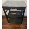 Image 2 : Wheeled Cart w/ Marble Top 23 W, 16 D, 33 T 