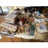 Image 3 : Art Studio Supplies & More Paint Brushes Studio Desk