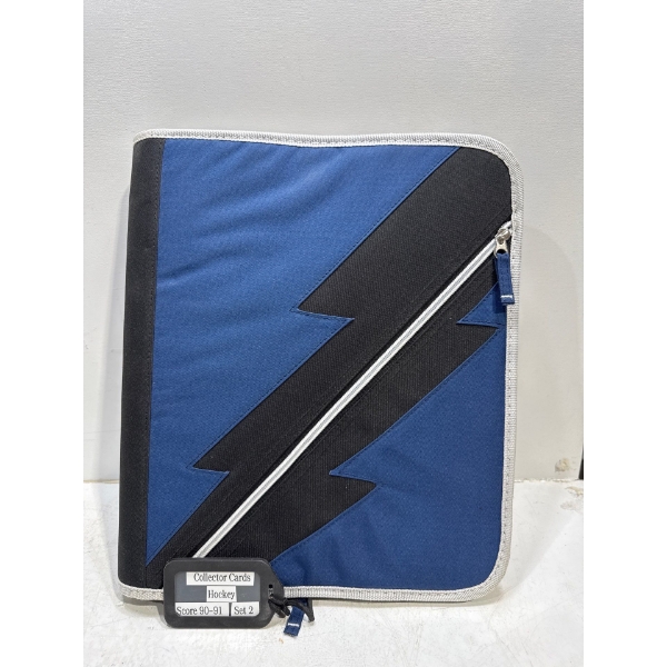 Binder of Score 90-91 Hockey Cards