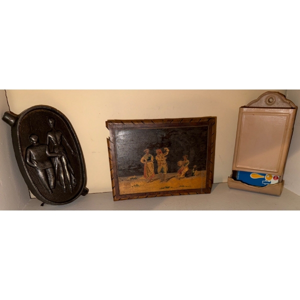 Trinket Box, Metal Sculpture & Hanging Match Box