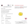 Image 3 : Kashmir Yellow Sapphire gemstone 4.45 ct Certified  ($6,074 Appraisal)