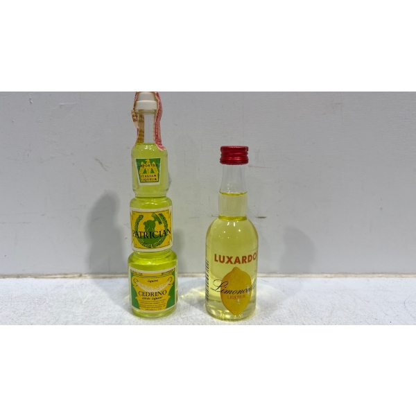 Patrician & Luxardo Lemon Liqueur 50ml Bottles - Sealed