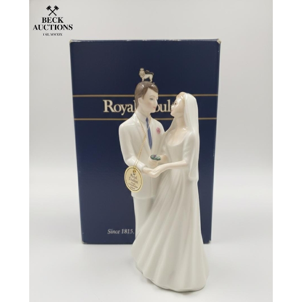 Royal Doulton "Wedding Vows" Bone China Figurine, VINTAGE Royal Doulton Figurine Bridesmaid